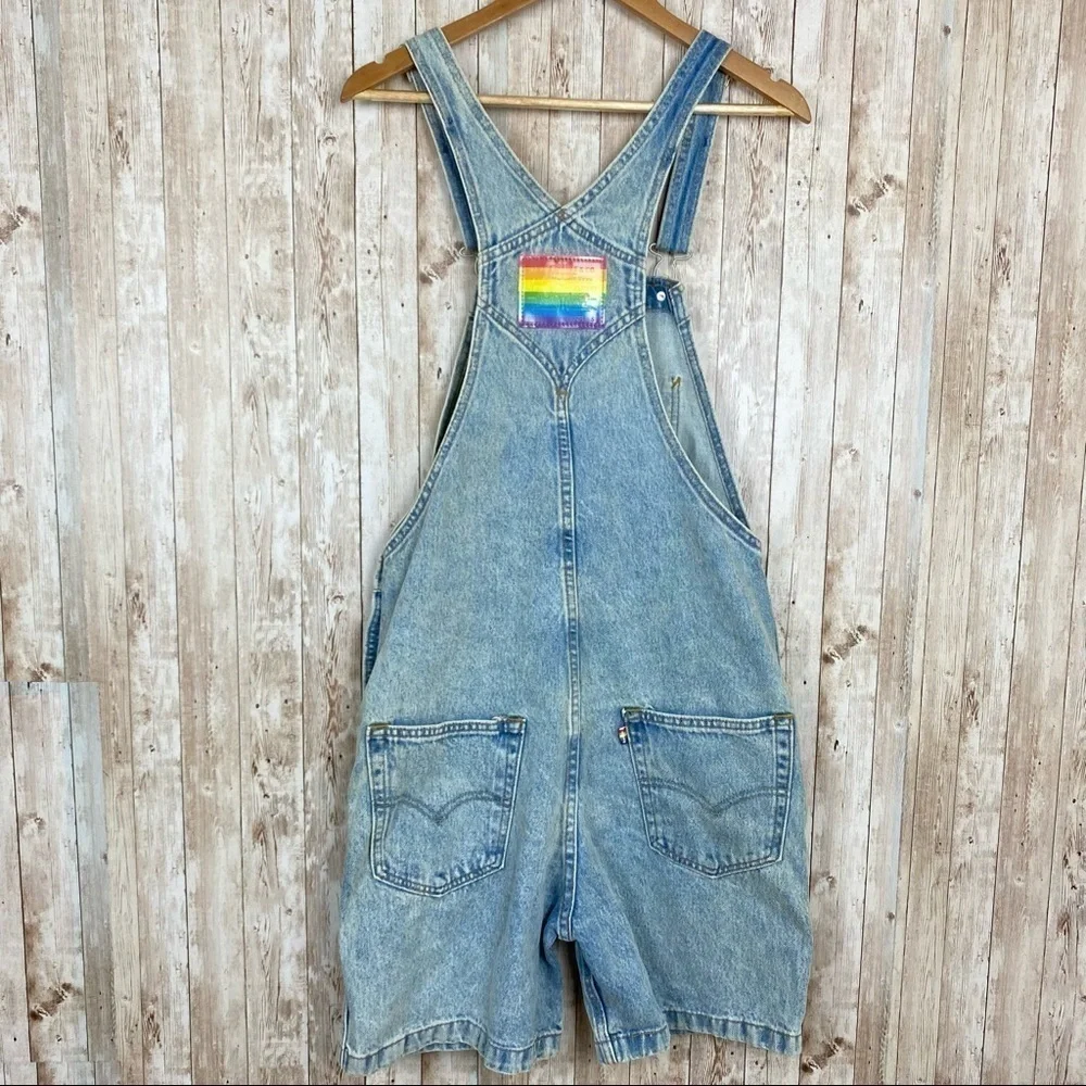 Levi’s Pride Liberation Denim Shortalls Size Large‎